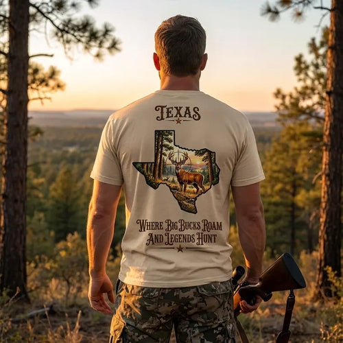 Personalized Texas Big Buck Hunting T-Shirt