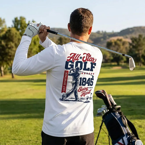 Personalized All-Star Golf Vintage Long Sleeve Shirt