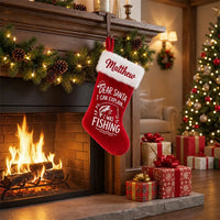 Dear Santa I Can Explain Fishing Christmas Stocking
