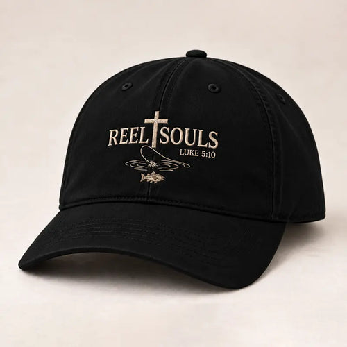 Reel Souls Christian Fishing Embroidered Cap