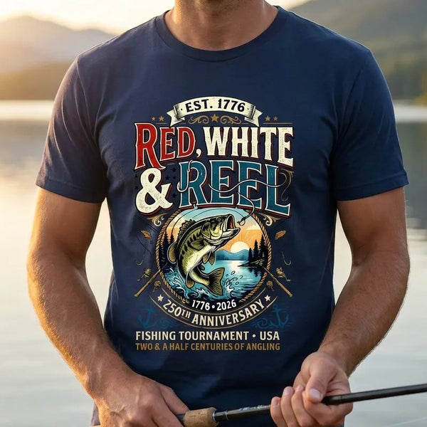Red White and Reel Veteran T-Shirt