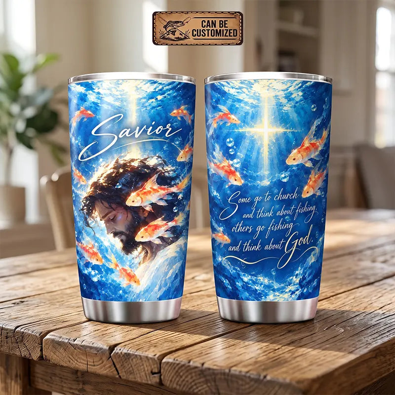 Savior Jesus Fishing Faith 20oz Tumbler