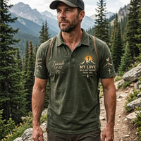 Christian Faith Mountain Landscape Polo Shirt