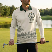 One More Round Won't Hurt Personalized Golf Long Sleeve Polo Shirt