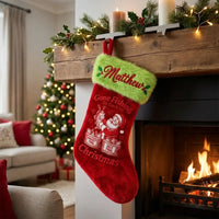 Personalized Gone Fishing Christmas Fish Stocking