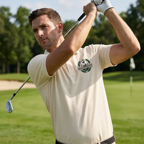 Grace Faith Golf Christian Embroidered Polo Shirt