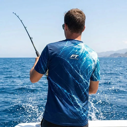Personalized Fathom Thread Ocean Fish T-Shirt
