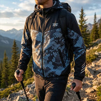 Personalized Fathom Thread Hex Camo Tactical Windbreaker Jacket