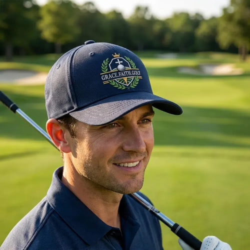 Grace Faith Golf Christian Embroidered Cap