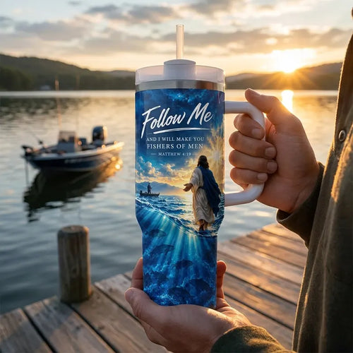 Personalized Fishers of Men Catholic Fishing 40oz Tumbler