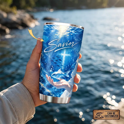 Savior James 1:17 Christian Ocean Faith 20oz Tumbler