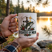 Personalized Fishers of Men Christmas Christian Fishing Mug