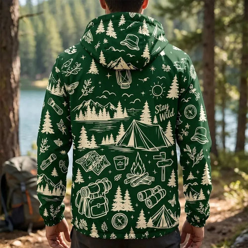 Personalized Camp More Worry Less Adventure Windbreaker Jacket
