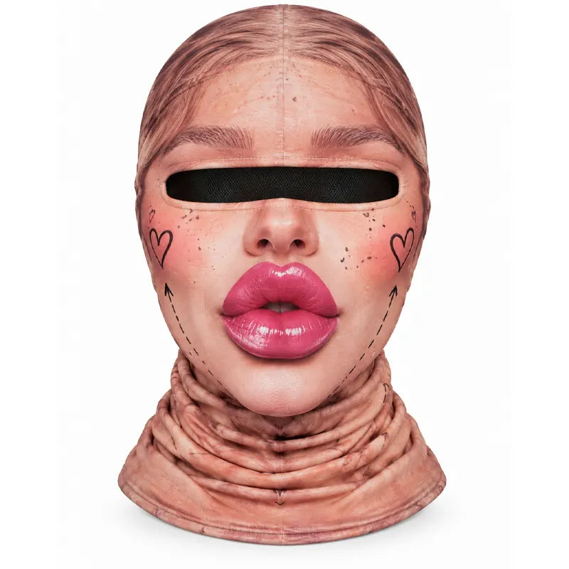 Funny Cosmetic Surgery Recovery 3D Balaclava Ski Mask