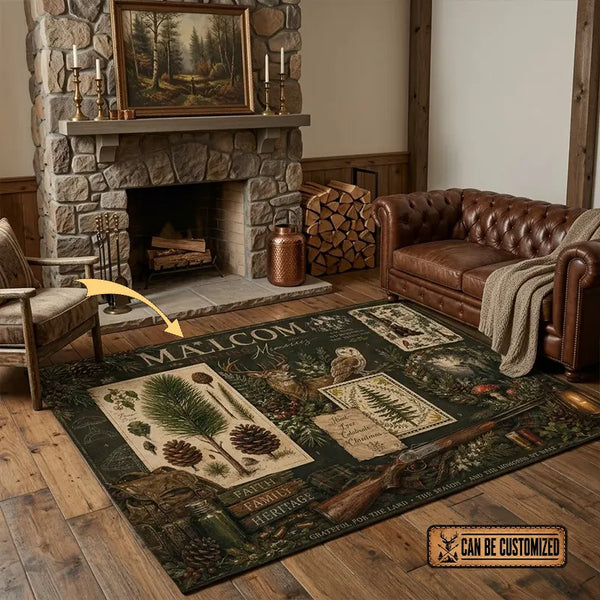 Personalized Malcom’s Hunting Memories Rug