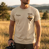 Personalized Texas Big Buck Hunting T-Shirt