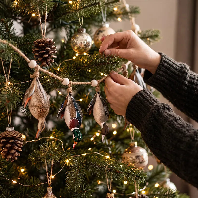 Duck Hunting Christmas Wooden Garland