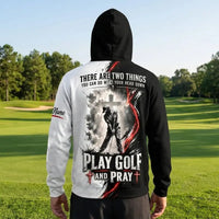Jesus Play Golf And Pray Christian Hoodie