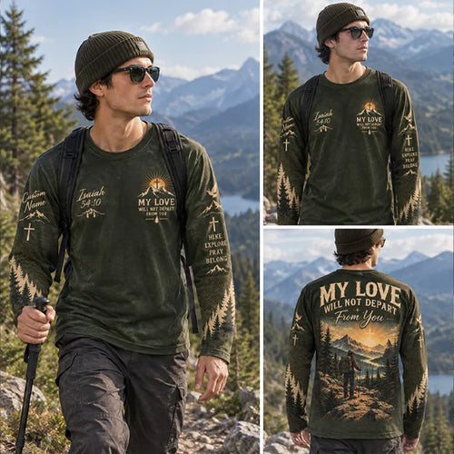 Christian Faith Mountain Landscape Long Sleeve Shirt