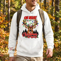 Personalized Oh Deer! Christmas Is Near Hoodie