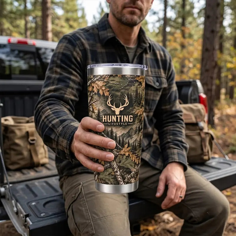 Hunting Lifestyle Deer Fathom Thread 20oz Tumbler