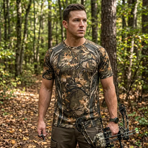 Fathom Threads Deer Antler Camo Hunting T-Shirt