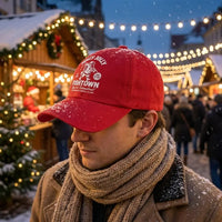 Holly Jolly Fishtown Christmas Fishing Embroidered Cap