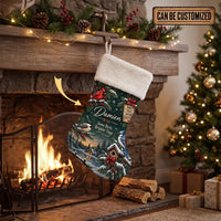 Personalized Winter Birds Christmas Stocking