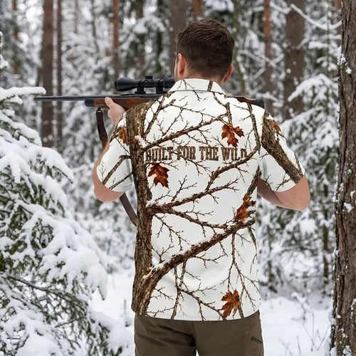 Fathom Thread Snow Camo Personalized Hawaiian Shirt