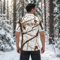 Fathom Thread Snow Camo Personalized Polo Shirt