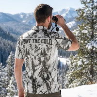 Personalized Fathom Thread Hunt the Cold Snow Camo Polo Shirt