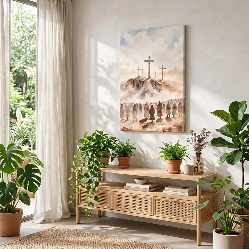 Jesus The Last Supper Passion of Christ Calvary Canvas Print