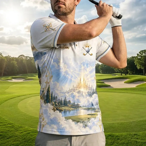 Personalized Swing By Faith Golf Christian Polo Shirt