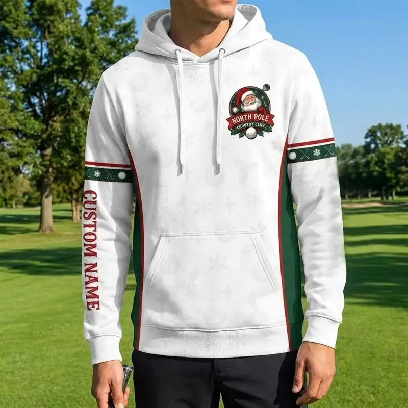 Ho Ho Hole Personalized Christmas Golf Hoodie