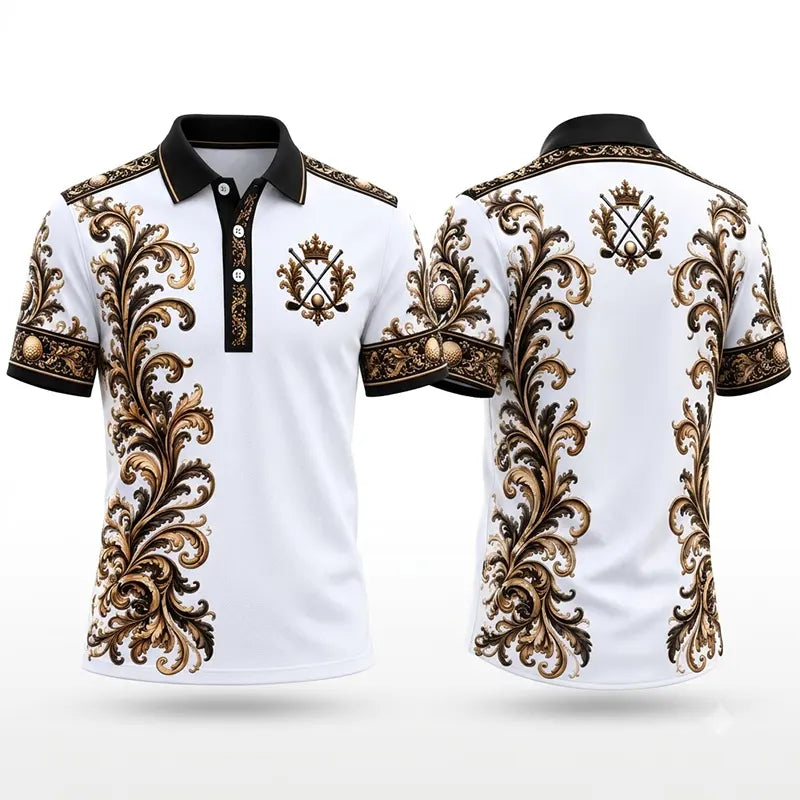 Royal Crest Luxury Golf Polo Shirt