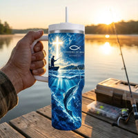 Personalized Fishers of Men Catholic Fishing 40oz Tumbler