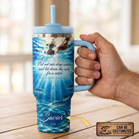 Personalized Fishers Of Men Deep Water 20oz Christian Tumbler