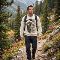Following God's Trail Christian Mountain Sweater