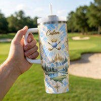 Personalized Swing By Faith Golf Christian 40oz Tumbler