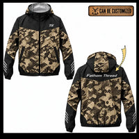 Personalized Fathom Thread Hex Camo Tactical Windbreaker Jacket