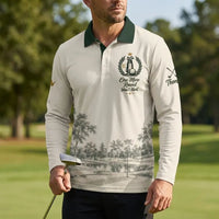 One More Round Won't Hurt Personalized Golf Long Sleeve Polo Shirt
