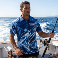 Fathom Thread Performance Fishing Marlin Polo Shirt