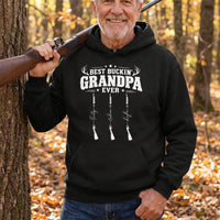 Personalized Best Buckin' Grandpa Ever Hunting Hoodie