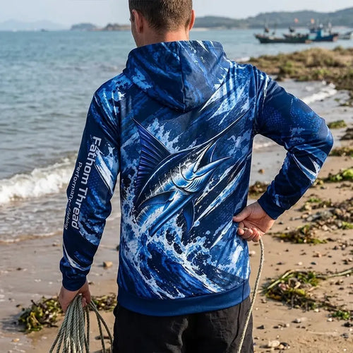 Fathom Thread Performance Fishing Marlin Hoodie