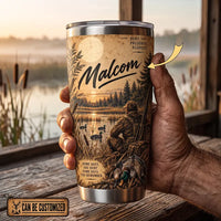 Personalized 20oz Duck Hunting Guide Tumbler