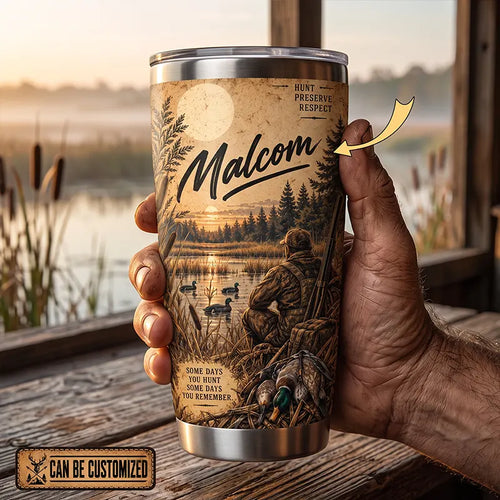 Personalized 20oz Duck Hunting Guide Tumbler