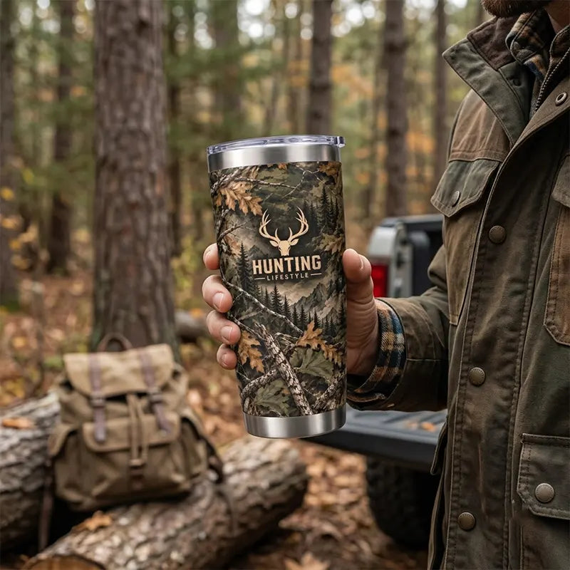 Hunting Lifestyle Deer Fathom Thread 20oz Tumbler