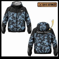 Personalized Fathom Thread Hex Camo Tactical Windbreaker Jacket