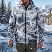 Fathom Thread Winter Fishing Personalized Windbreaker Jacket