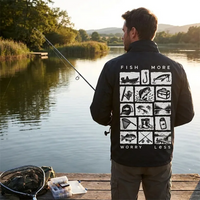 Personalized Fish More Worry Less Fishing Windbreaker Jacket